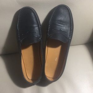 Navy loafers